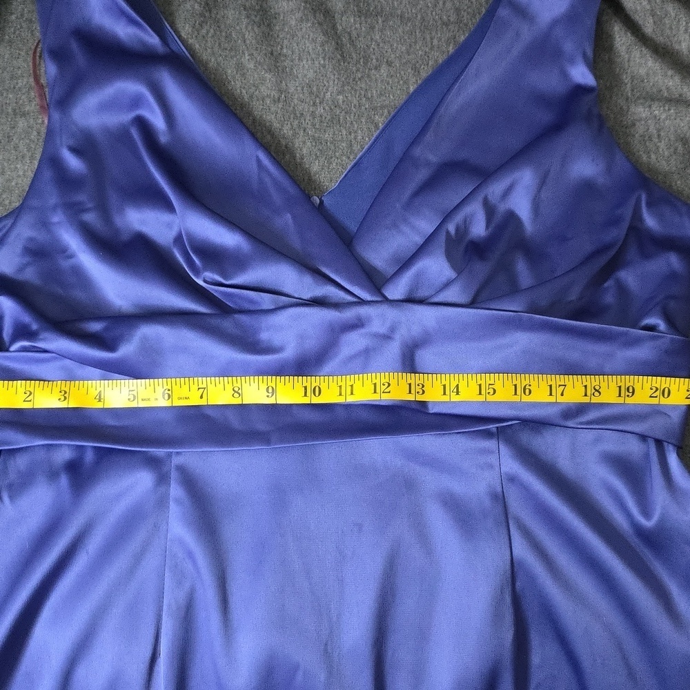 Donna Ricco Blue V-Neck Sheath Dress - Picture 8 of 8